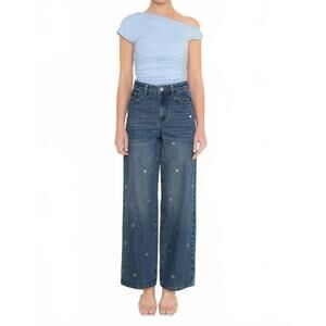 NEW FORE callista high waist wide leg jeans in blue